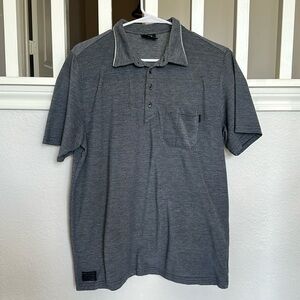 Grey mens Oakley polo